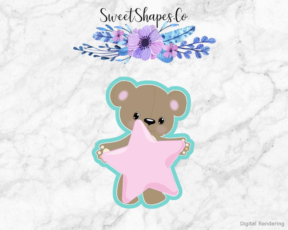 Sleeping Bear Star Cookie Cutter