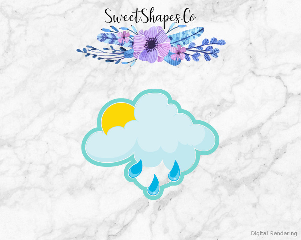 Rain Cloud Cookie Cutter