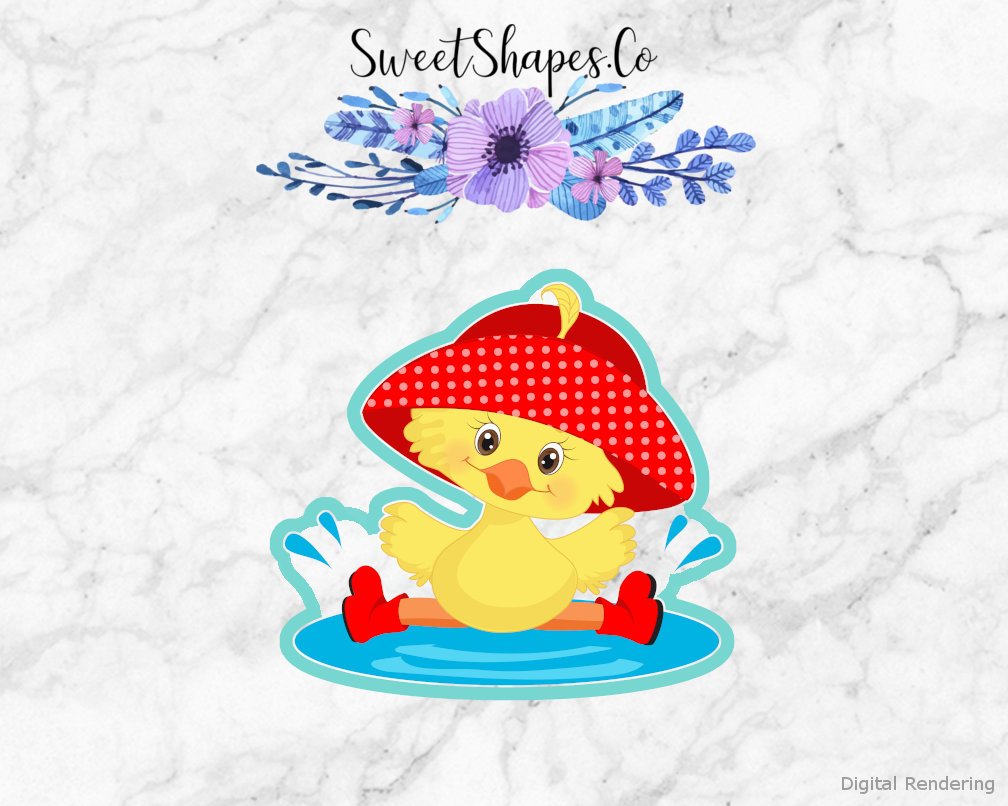 Rainy Duck 5 Cookie Cutter