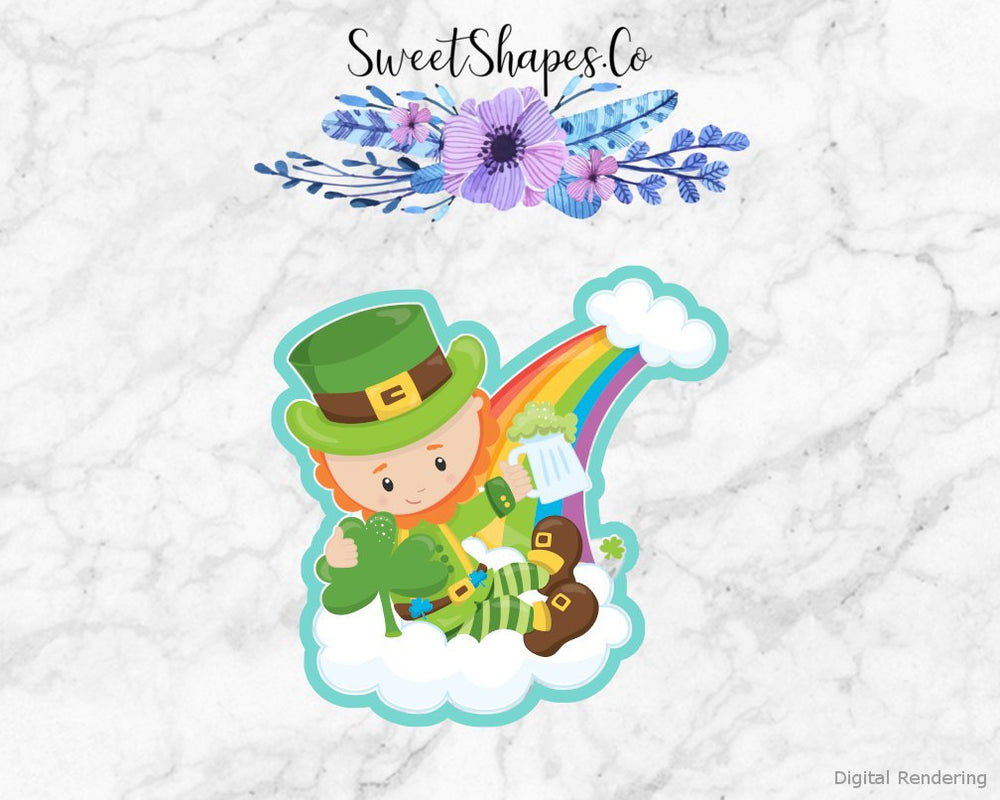 Leprechaun On Rainbow Cookie Cutter
