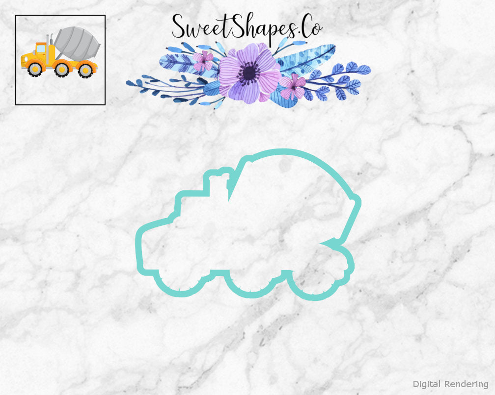 Cement Truck 2 Cookie Cutter