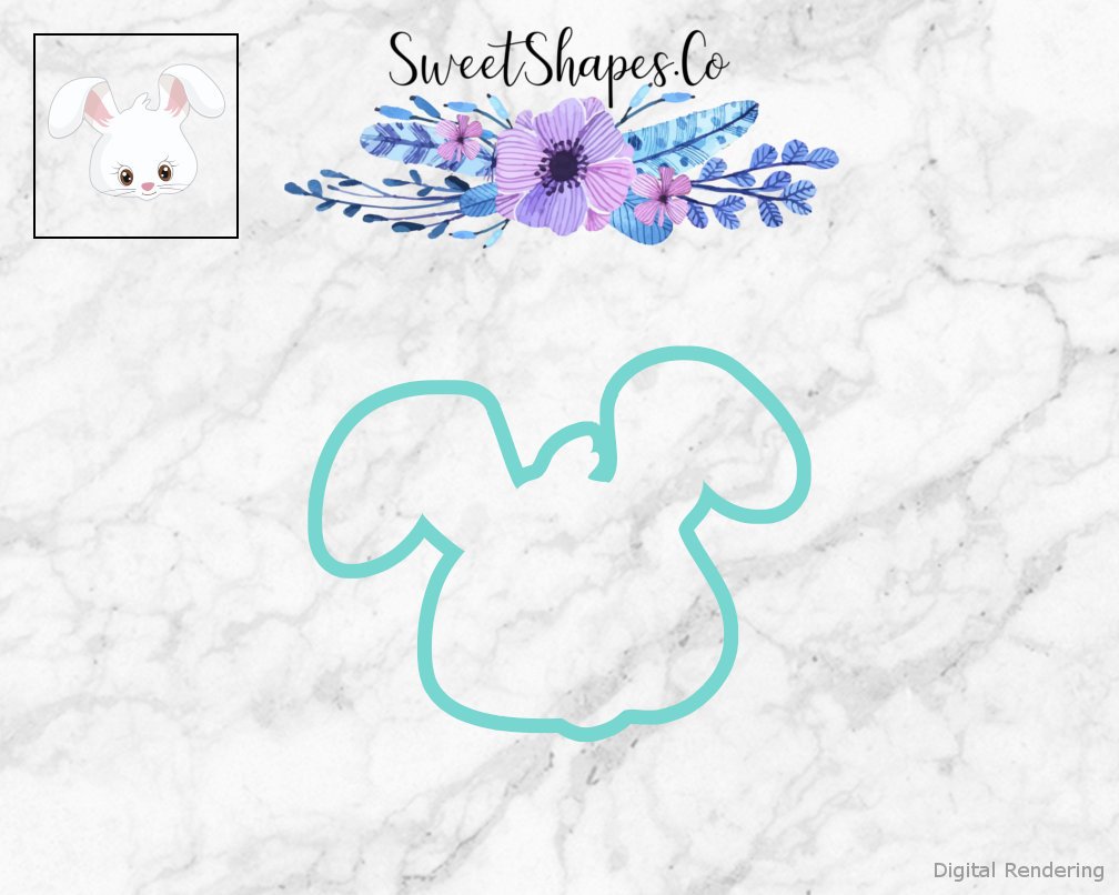 Bunny Face 2 Cookie Cutter
