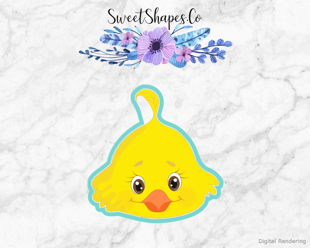 Chick Face 2 Cookie Cutter