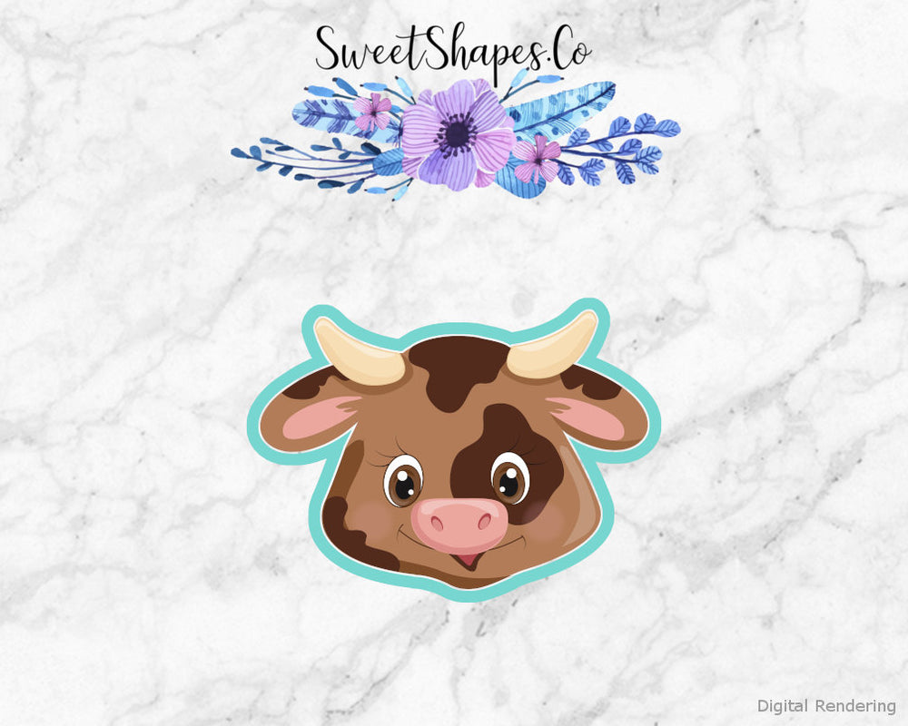 Cow Face 3 Cookie Cutter