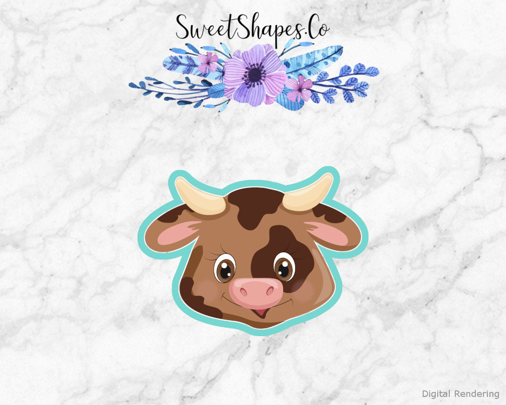 Cow Face 3 Cookie Cutter