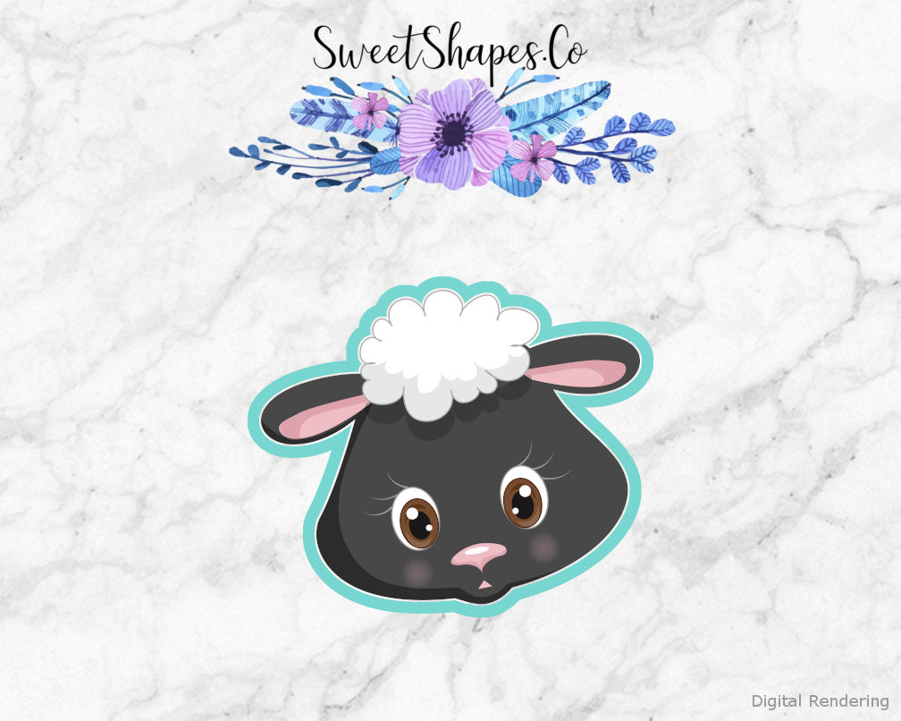 Sheep Face 2 Cookie Cutter