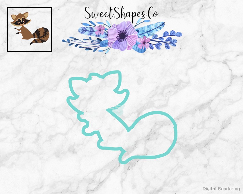 Raccoon 3 Cookie Cutter