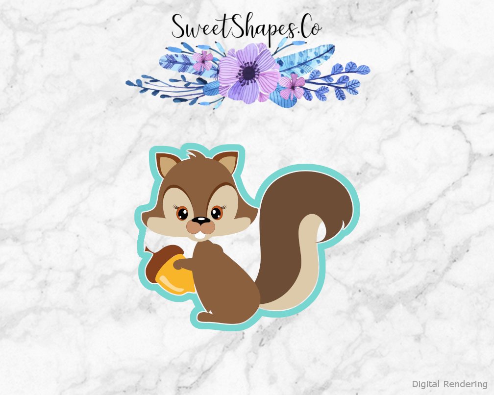 Squirrel 2 Cookie Cutter