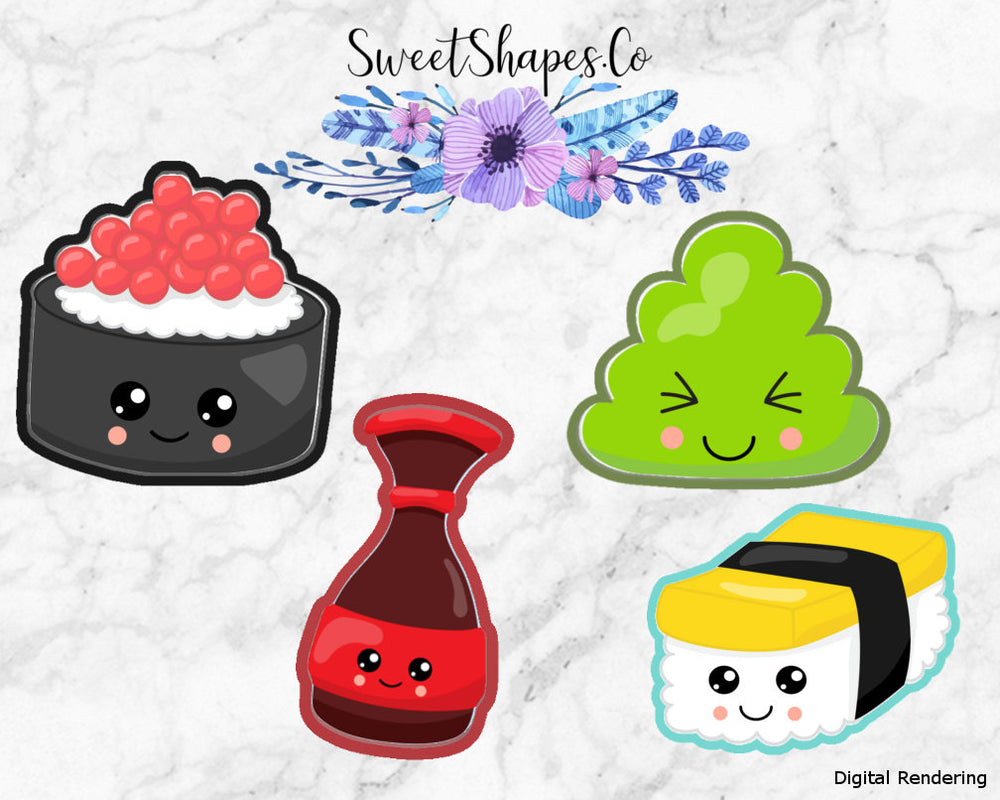 Sushi Cookie Cutters - Set of 4