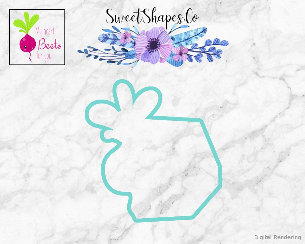 Heart Beets for You Cookie Cutter