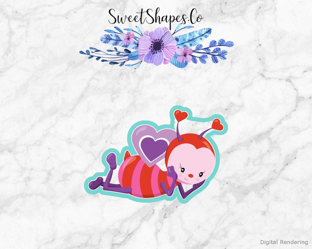 Valentine Bee 1 Cookie Cutter