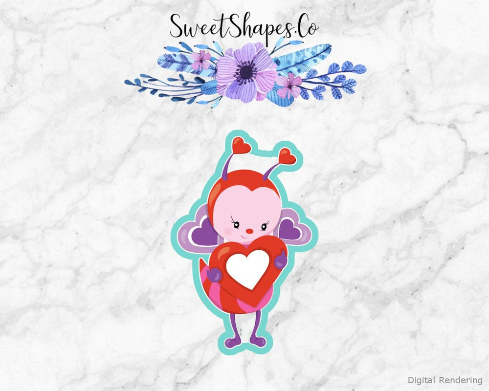 Valentine Bee 2 Cookie Cutter