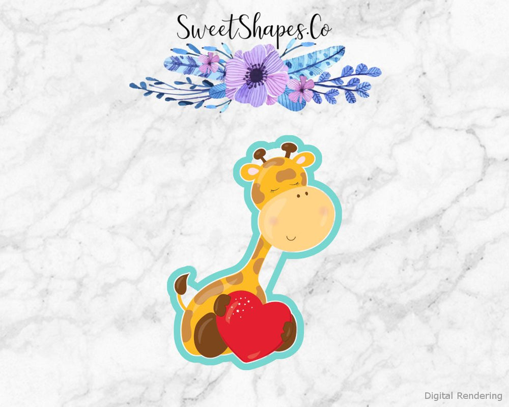 Valentine Giraffe Cookie Cutter