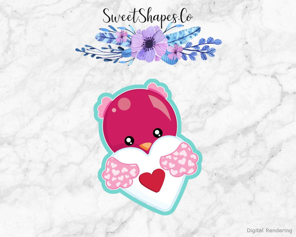 Valentine Owl 3 Cookie Cutter