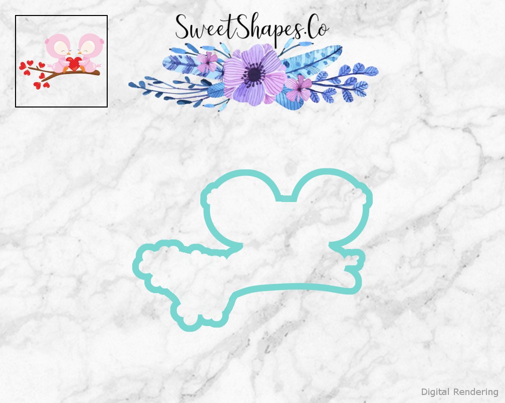 Valentine Owls Cookie Cutter