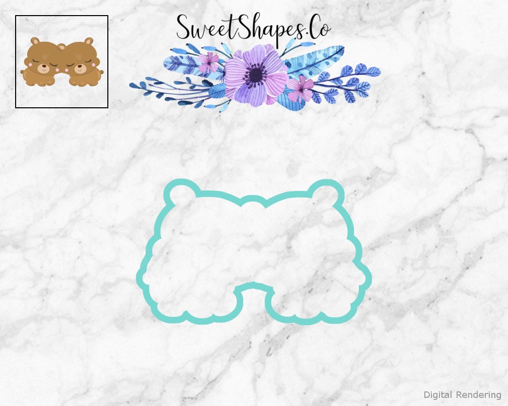 Valentine Bears Cookie Cutter