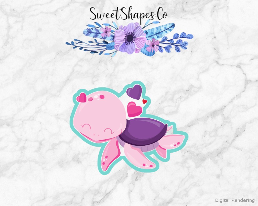 Valentine Turtle Cookie Cutter