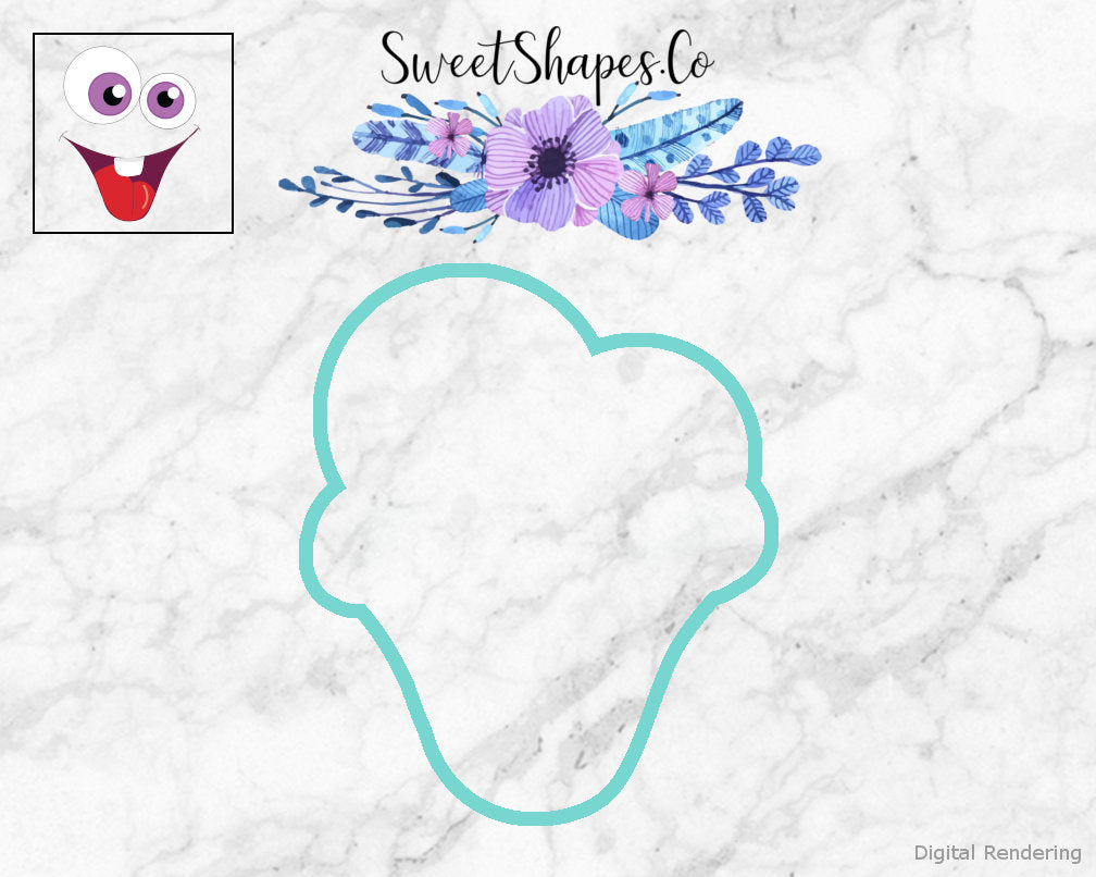 Wacky Face 3 Cookie Cutter