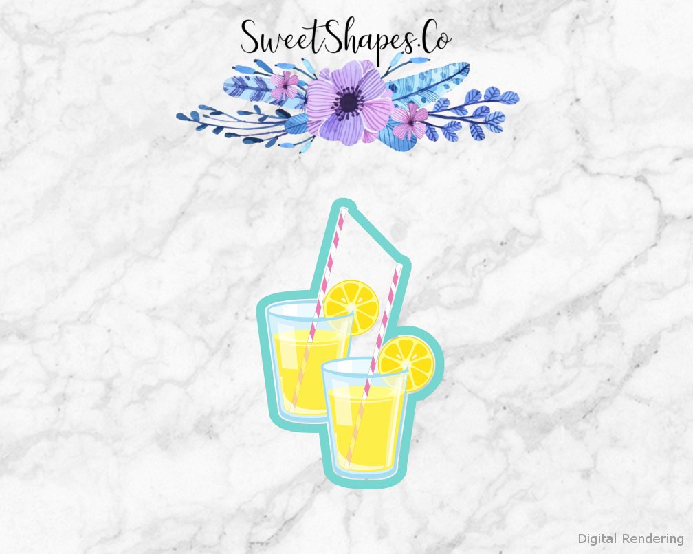 Lemonade Glasses Cookie Cutter
