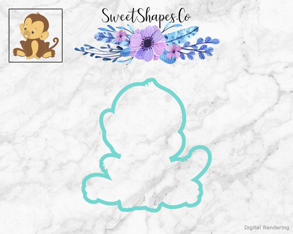 Jungle Babies Monkey Cookie Cutter