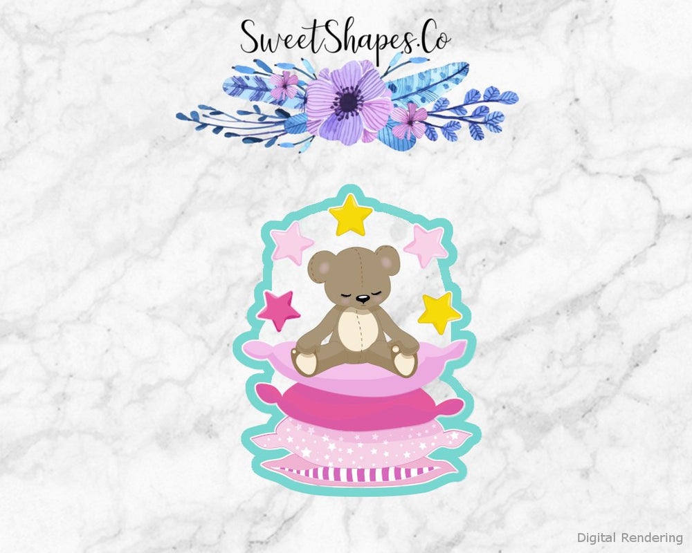 Sleeping Bear Pillow & Stars Cookie Cutter