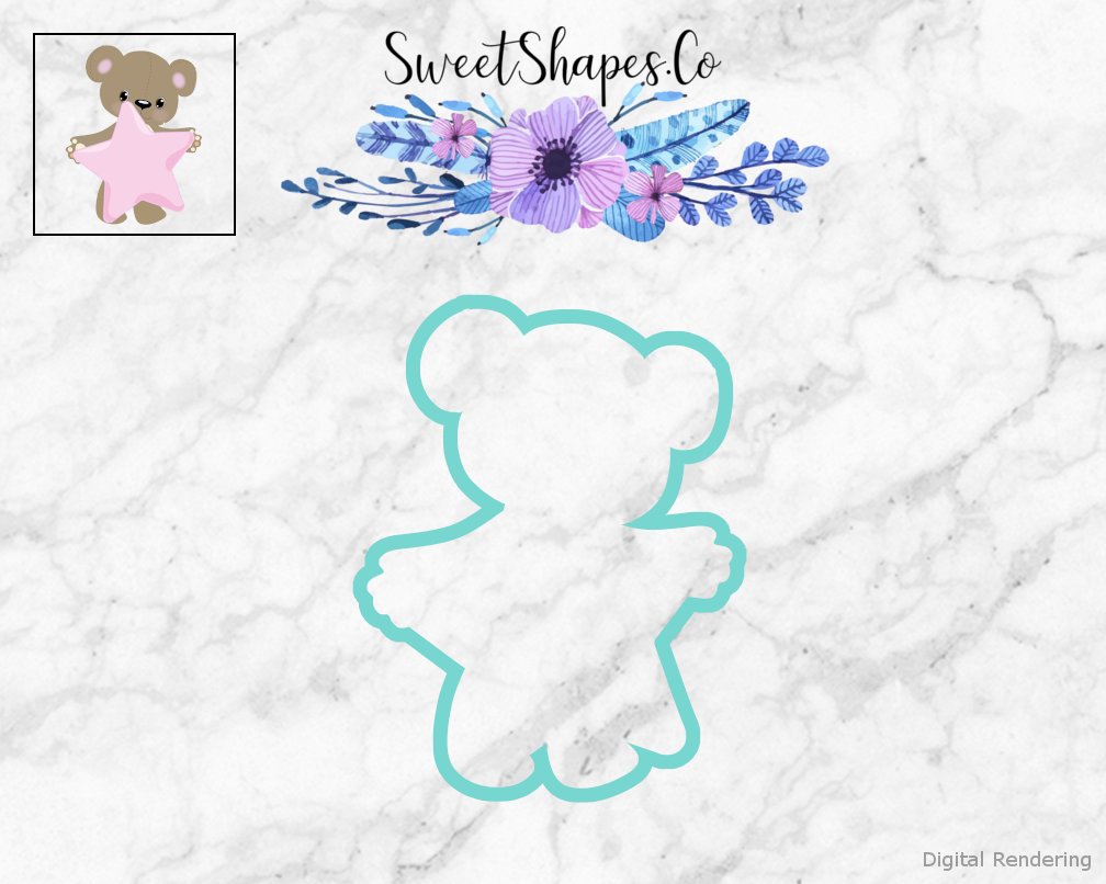 Sleeping Bear Star Cookie Cutter