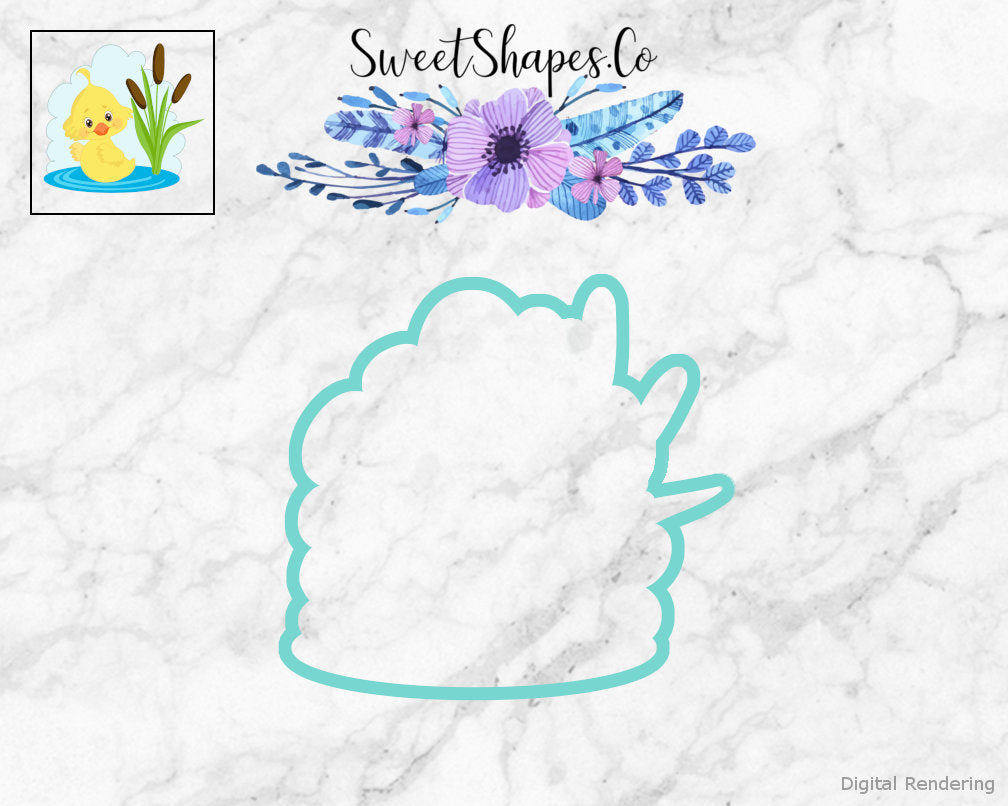 Duck In A Pond Cookie Cutter
