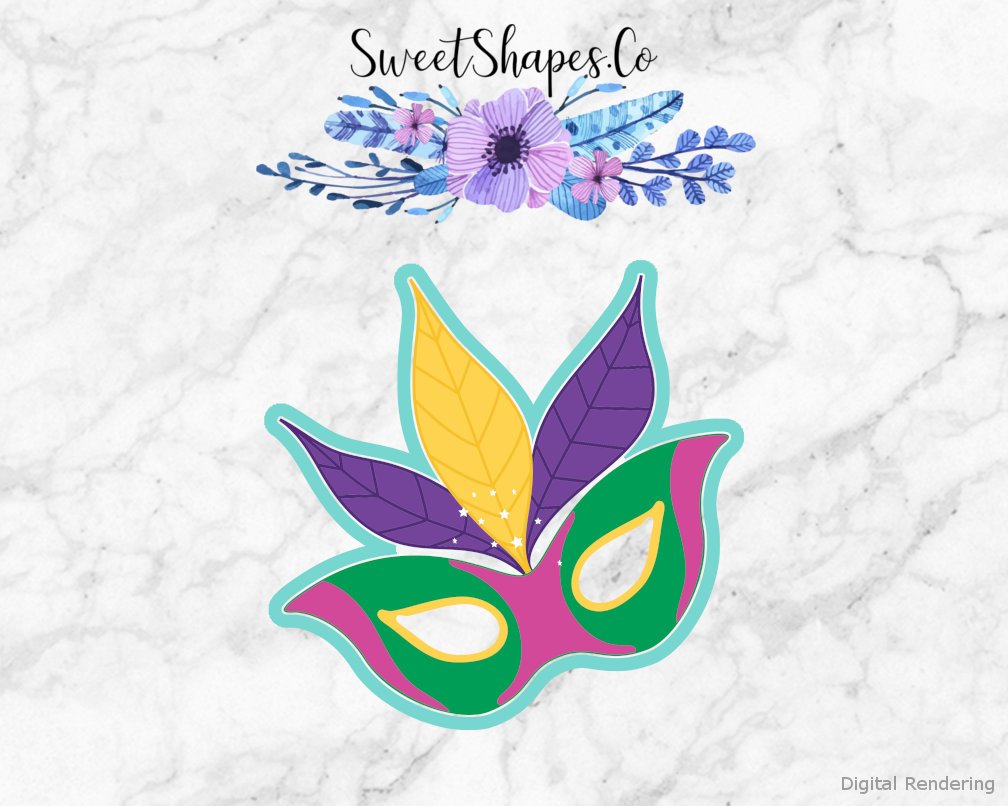 Mardi Gras Mask 1 Cookie Cutter
