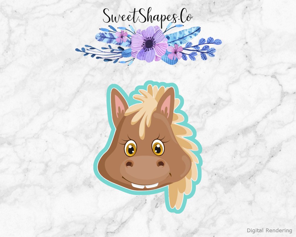 Horse Face 2 Cookie Cutter