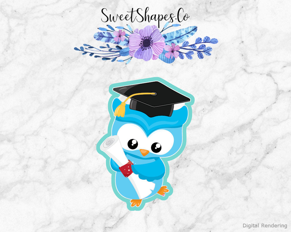 Graduation Owl 2 Cookie Cutter