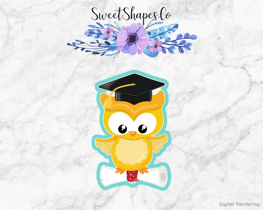 Graduation Owl 1 Cookie Cutter