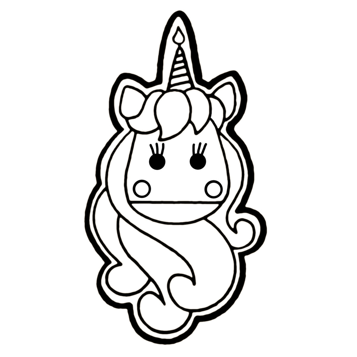 Paper Pixels / Sweethart Unicorn Cookie Cutter