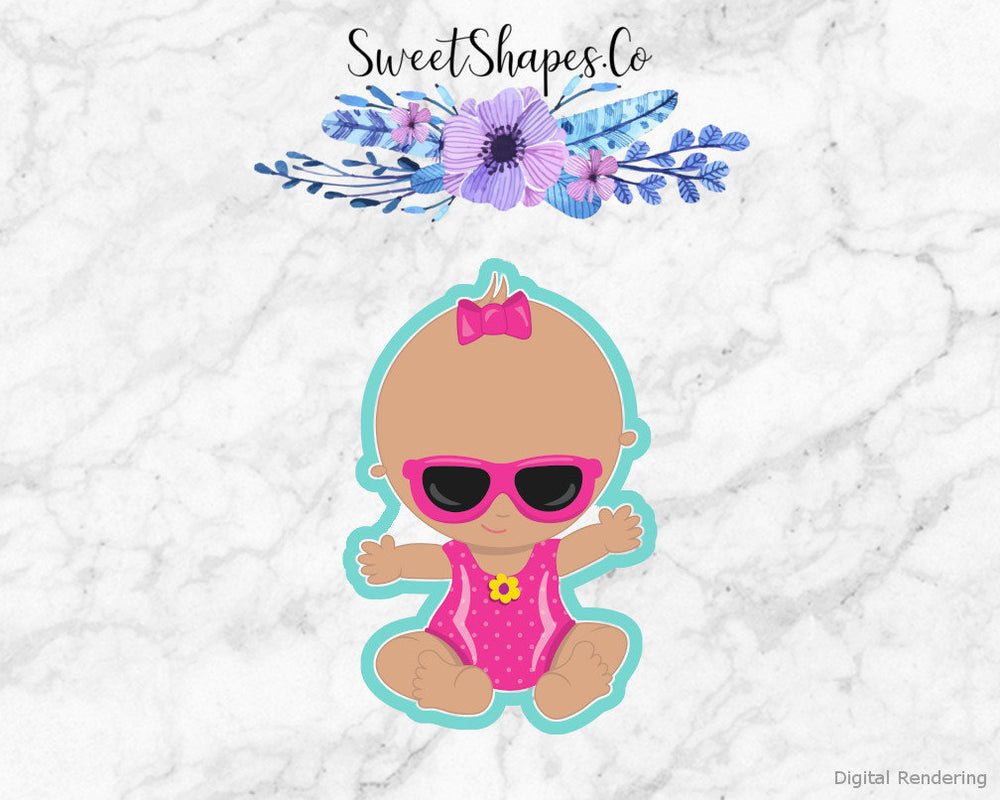 Beach Baby 2 Cookie Cutter