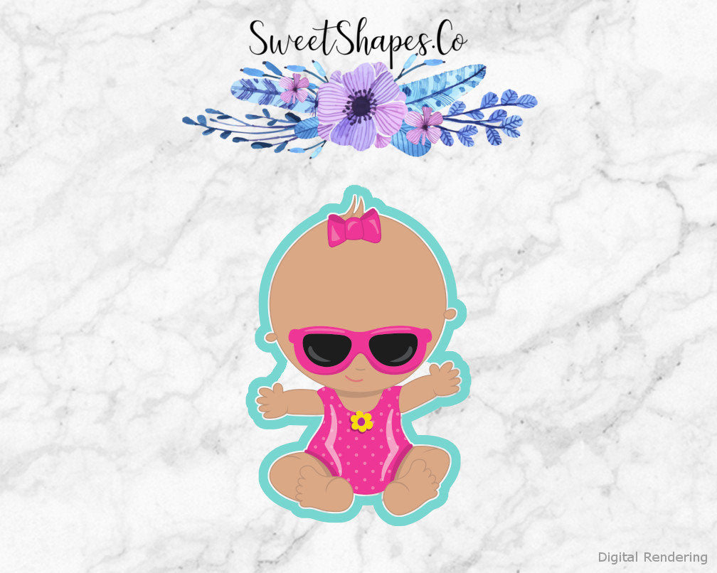 Beach Baby 2 Cookie Cutter