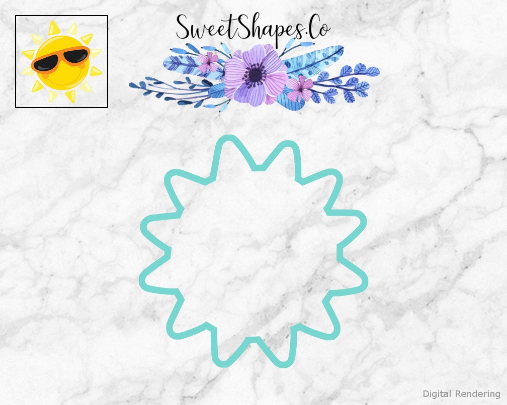 Sun with Sunglasses Cookie Cutter