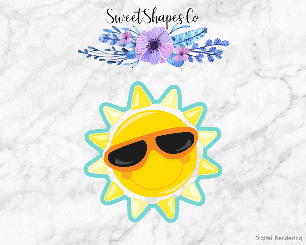 Sun with Sunglasses Cookie Cutter