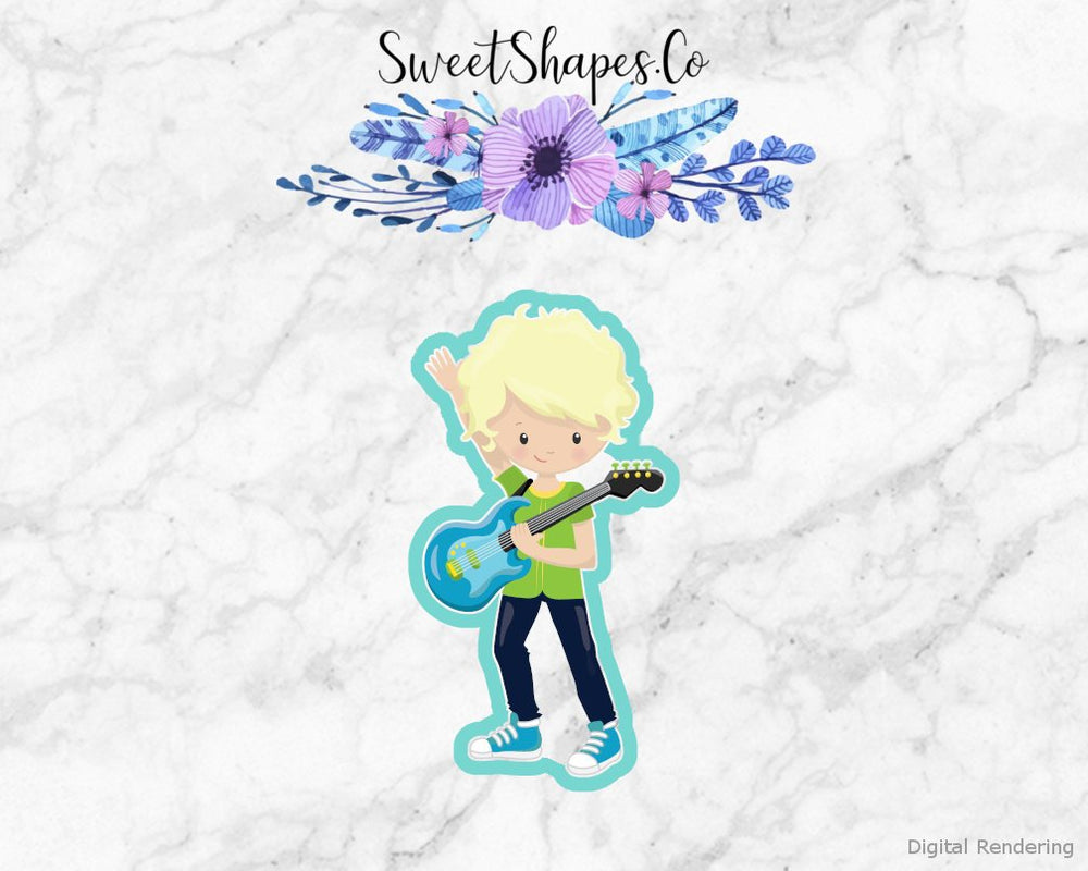 Rock Band Boy 2 Cookie Cutter