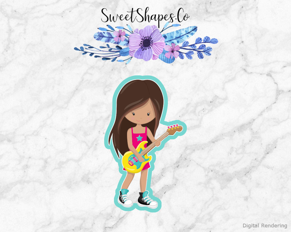Rock Band Girl 1 Cookie Cutter