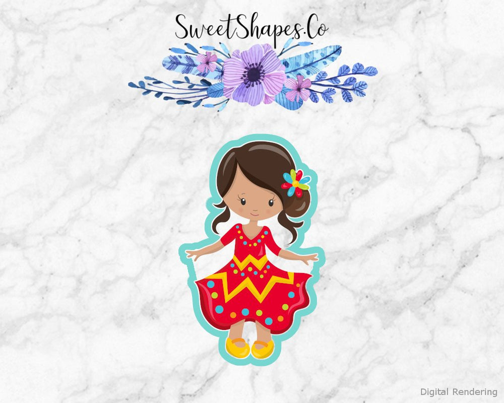 Fiesta Girl Cookie Cutter