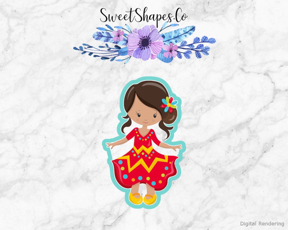 Fiesta Girl Cookie Cutter