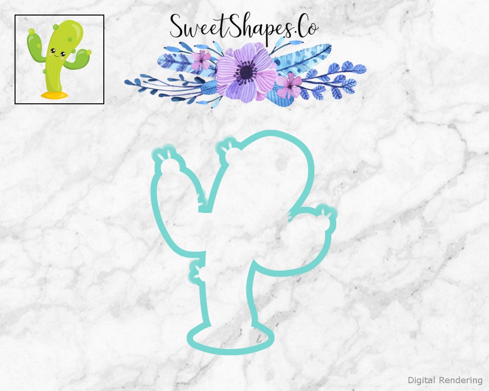 Cactus 3 Cookie Cutter