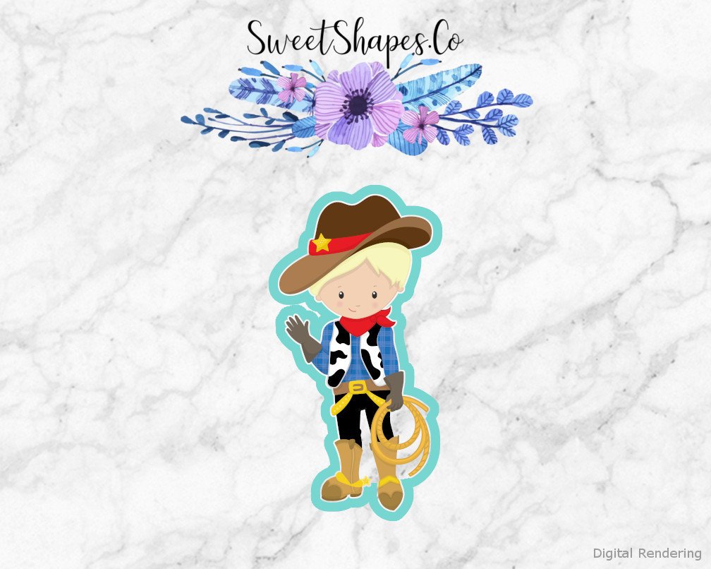 Cowboy 3 Cookie Cutter