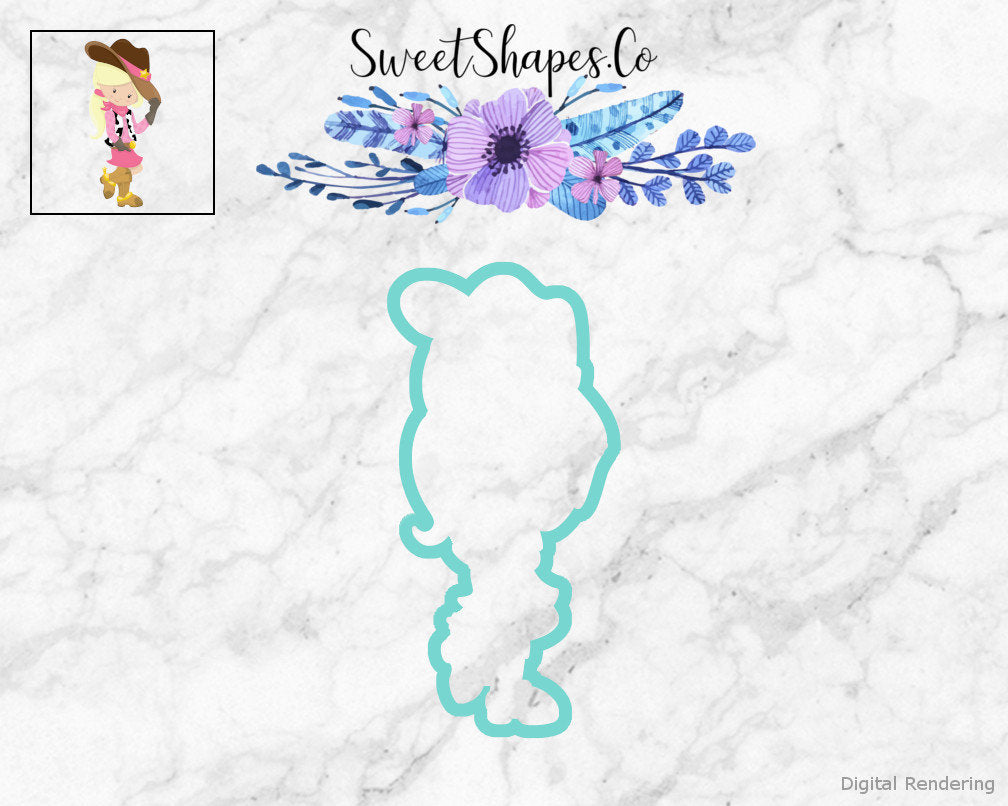 Cowgirl 1 Cookie Cutter