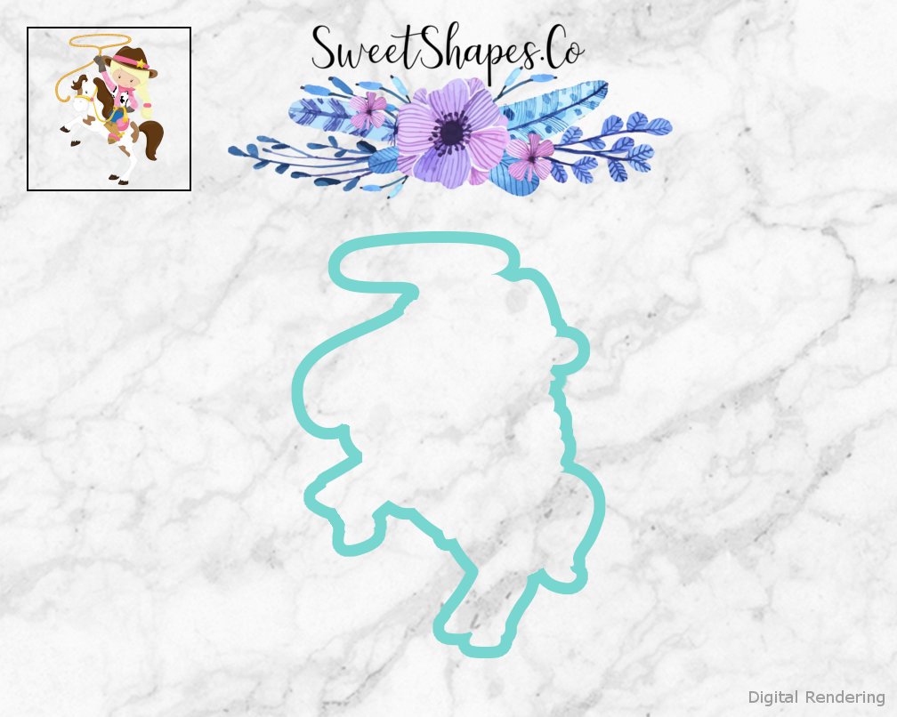 Cowgirl 4 Cookie Cutter