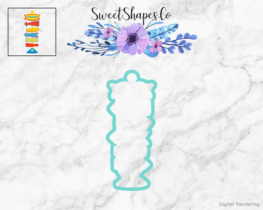 Amusement Park Sign Cookie Cutter