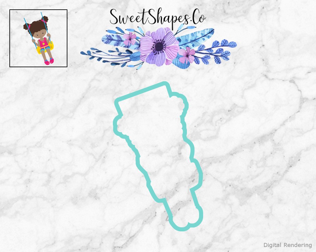 Girl on a Swing Cookie Cutter