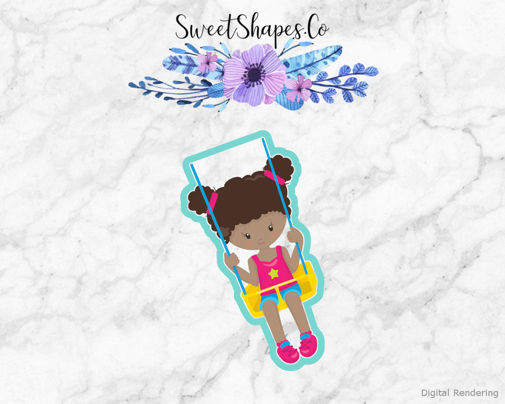 Girl on a Swing Cookie Cutter
