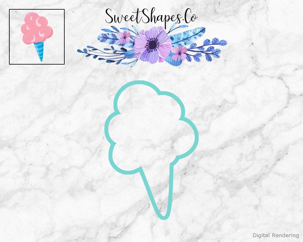 Ice Cream Cone 3 Cookie Cutter