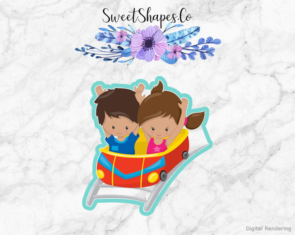 Kids on a Roller Coaster Cookie Cutter