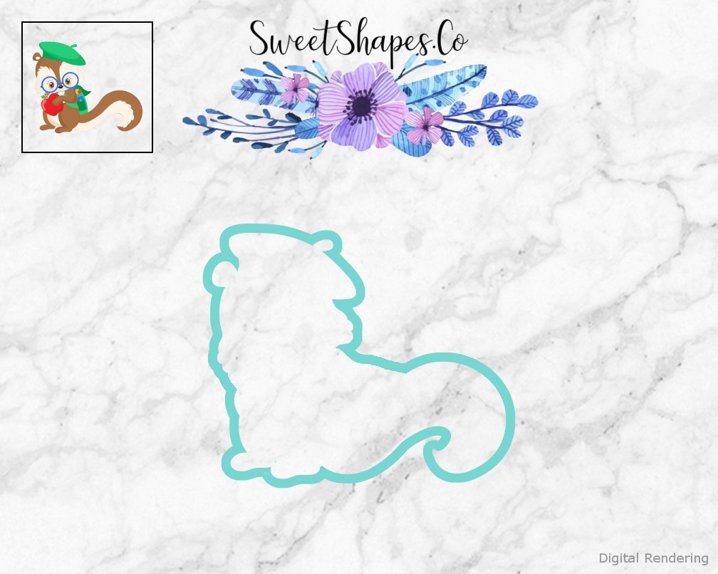 Back to School Squirrel Cookie Cutter